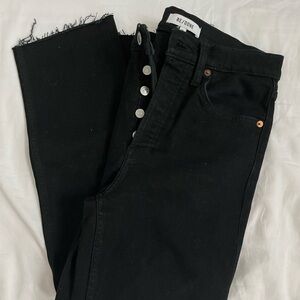 RE/DONE Noir with Rip Jeans size 26 🖤